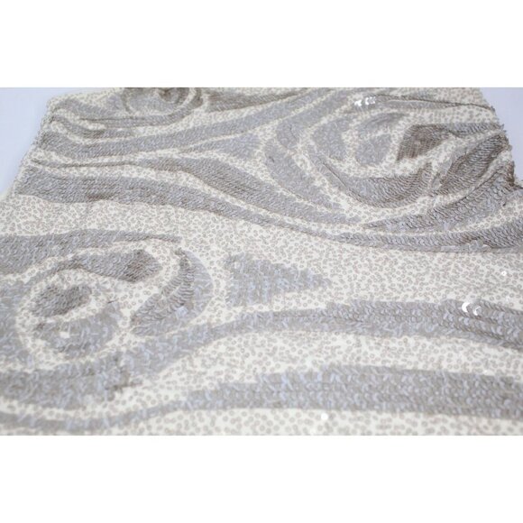 Coldwater Creek Sequin Tank Top Women's M Beige Gray Boho Minimalist Casual - Picture 7 of 13